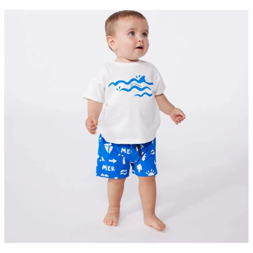 T-Shirt Barlay Requin Coton Bio | Blanc