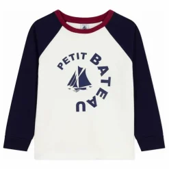 T-shirt Baseball Petit Bateau Coton Bio | Ecru