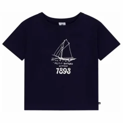 T-shirt Bateau 1893 Jersey Coton Bio | Bleu marine