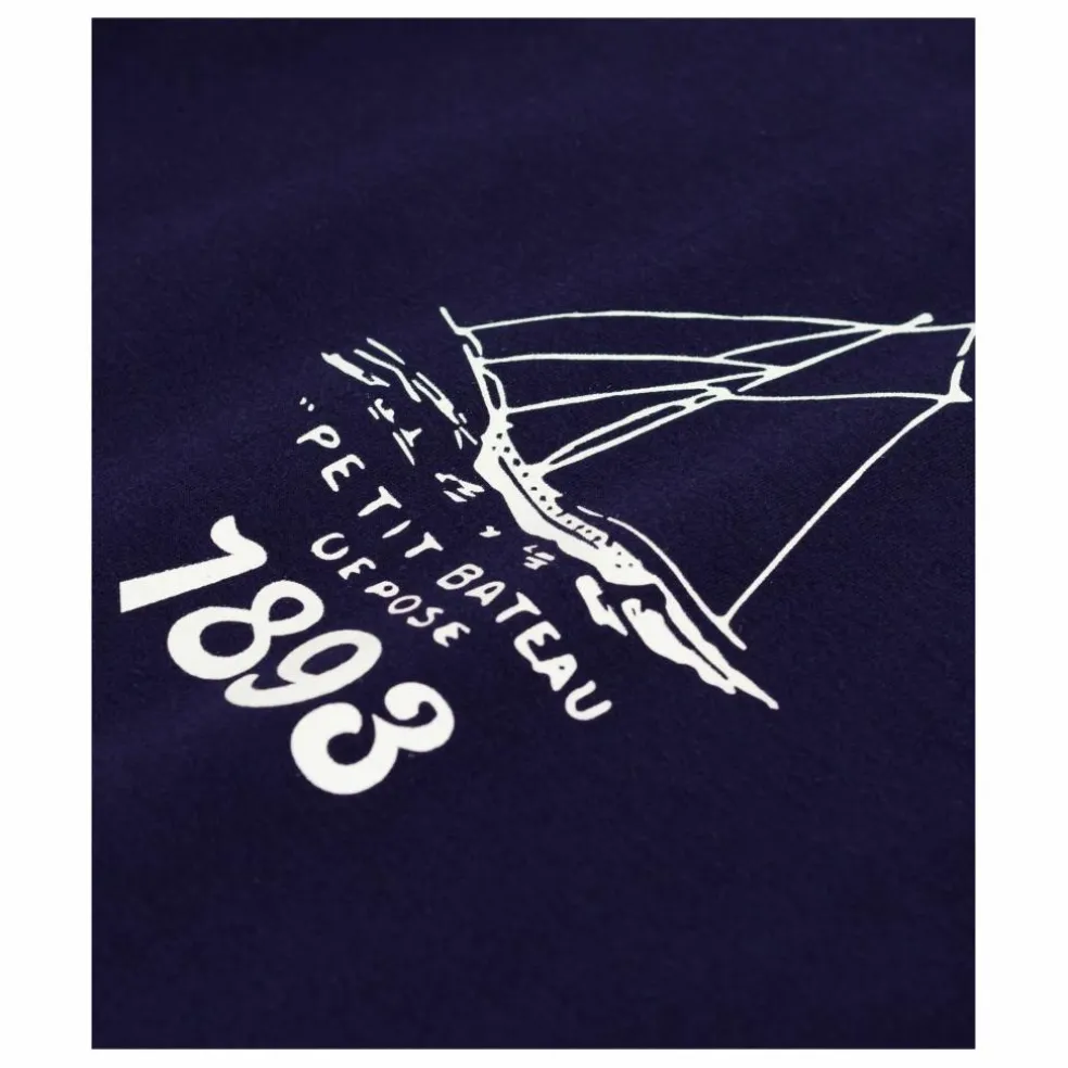 T-shirt Bateau 1893 Jersey Coton Bio | Bleu marine