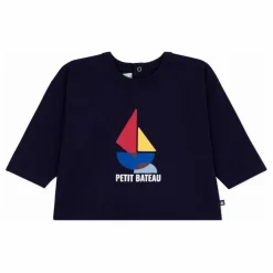 T-shirt Bateau Coton Bio | Bleu marine