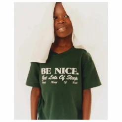 T-shirt Be Nice Coton Recyclé | Vert foncé
