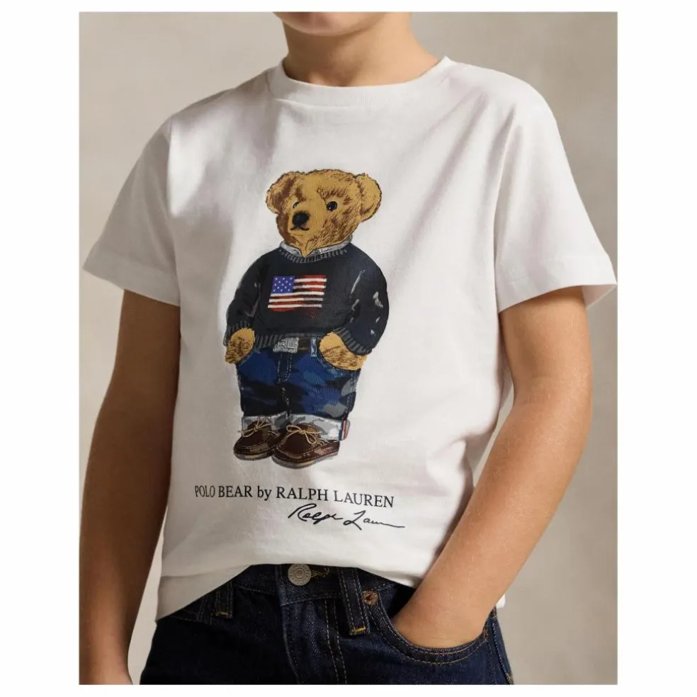 T-shirt Bear Jersey | Blanc