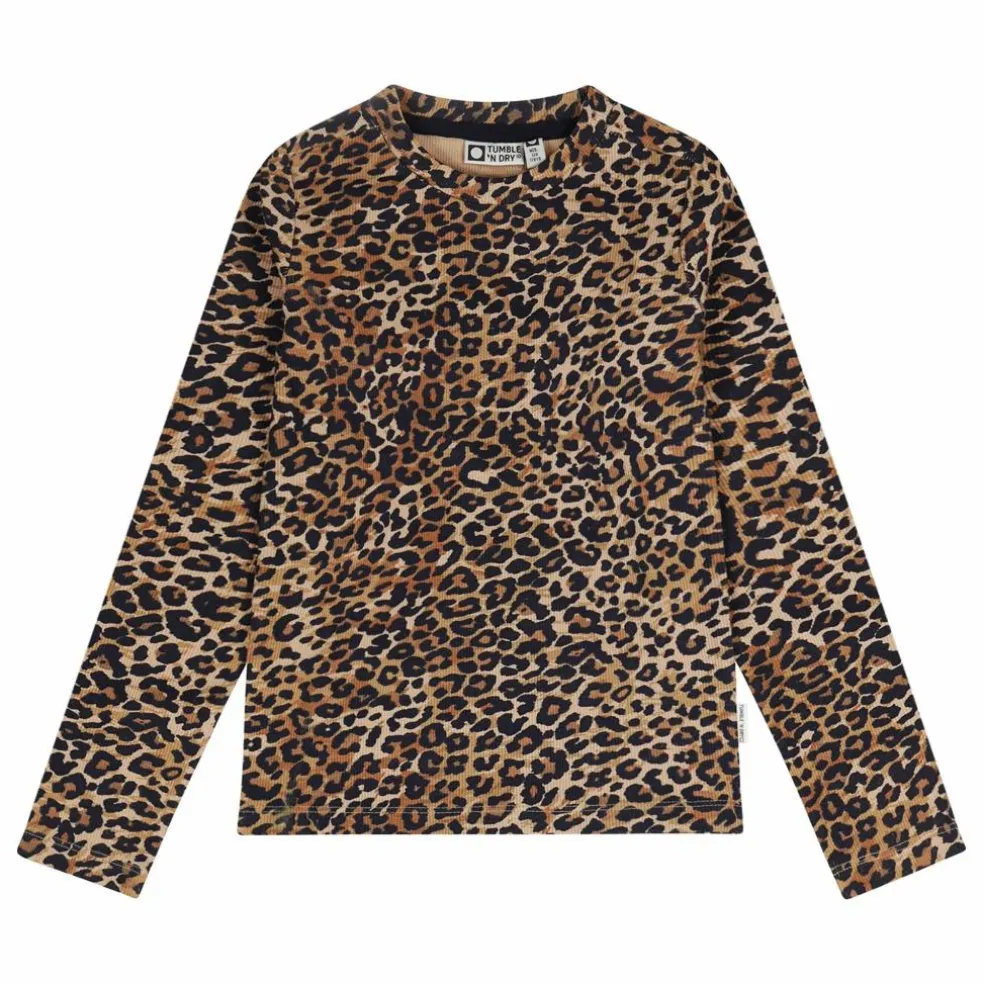 T-shirt Belle Léopard Coton Bio | Marron