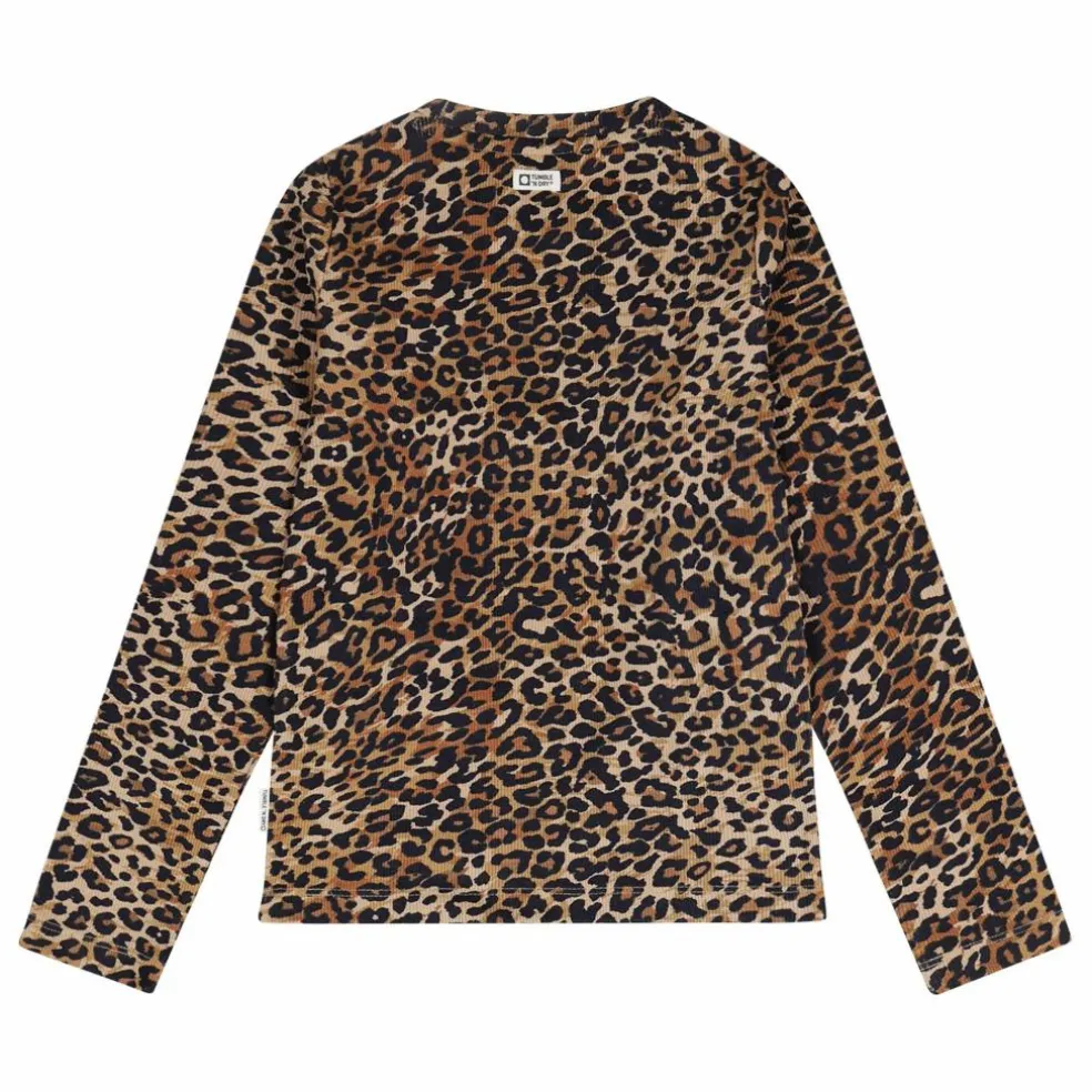 T-shirt Belle Léopard Coton Bio | Marron