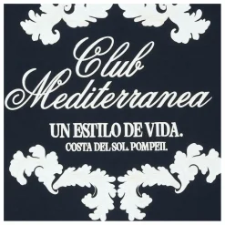 T-Shirt Boxy Club Mediterranea | Bleu marine