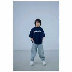 T-shirt Boxy Coton Bio | Bleu marine
