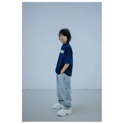 T-shirt Boxy Coton Bio | Bleu marine