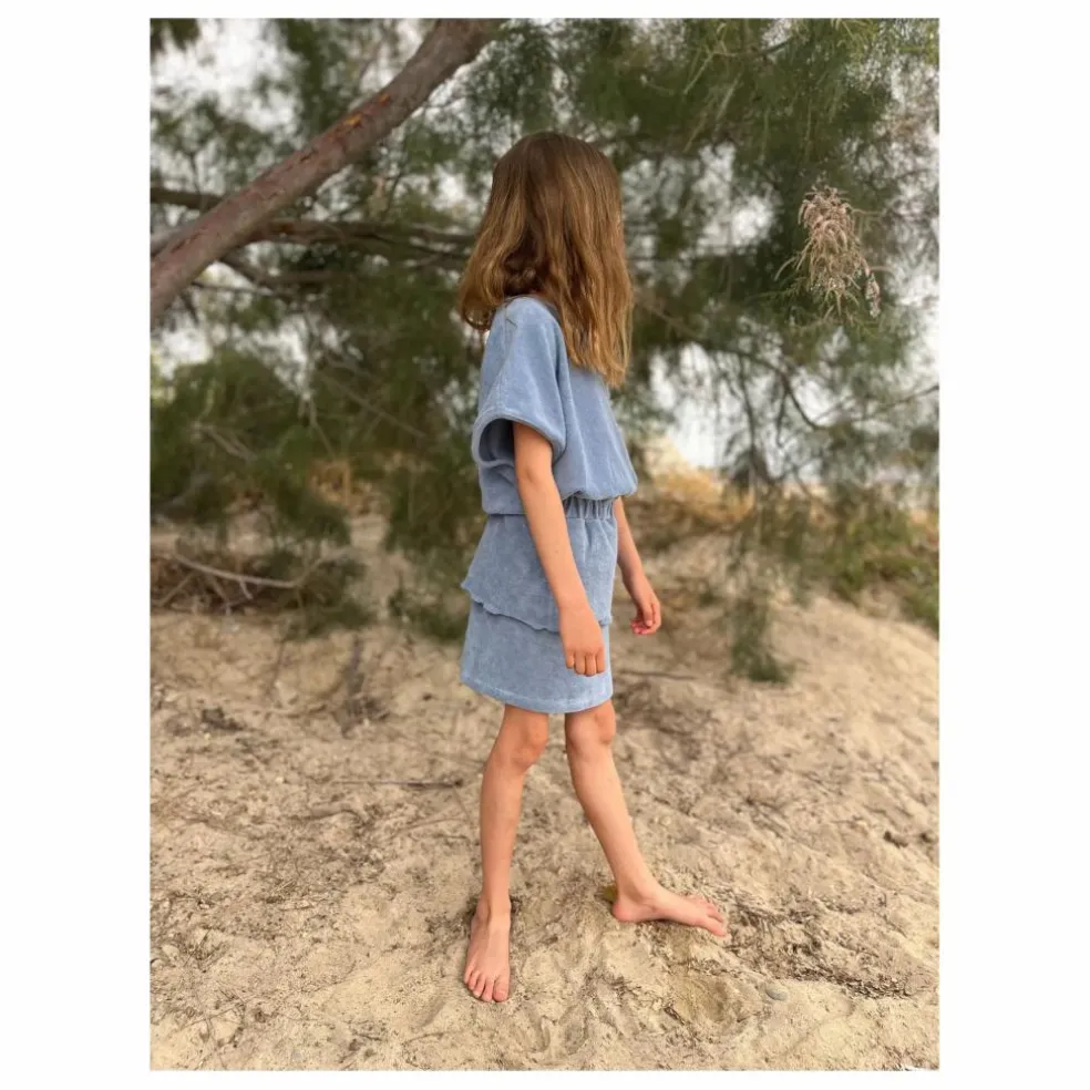 T-Shirt Bree Eponge Bio | Bleu gris
