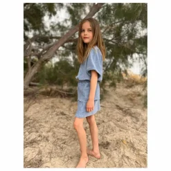 T-Shirt Bree Eponge Bio | Bleu gris