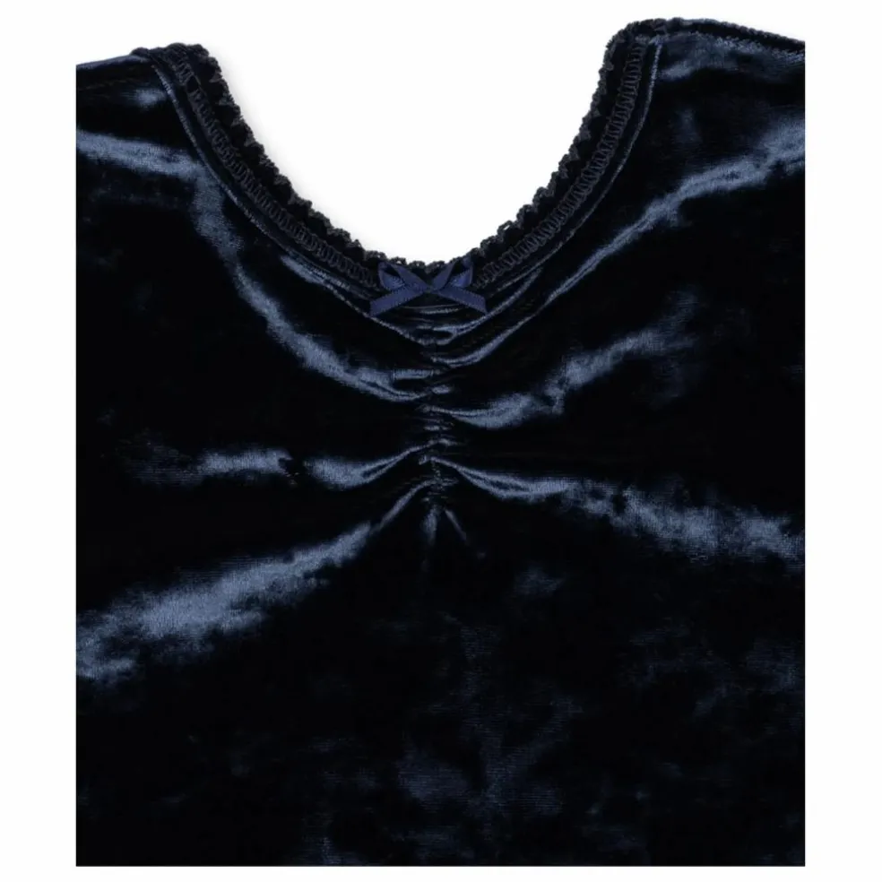 T-shirt Carlito Velours Fibres Recyclées | Bleu marine