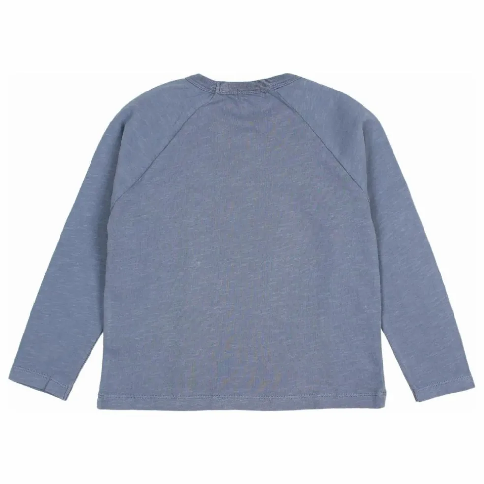T-shirt Casual Coton Bio | Bleu gris