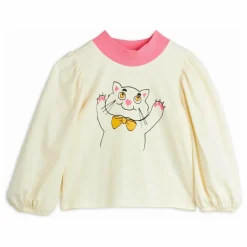 T-shirt Chat Coton Bio | Ecru
