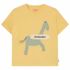T-shirt Cheval Coton Bio | Jaune