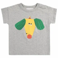 T-Shirt Chien Coton Bio | Gris chiné