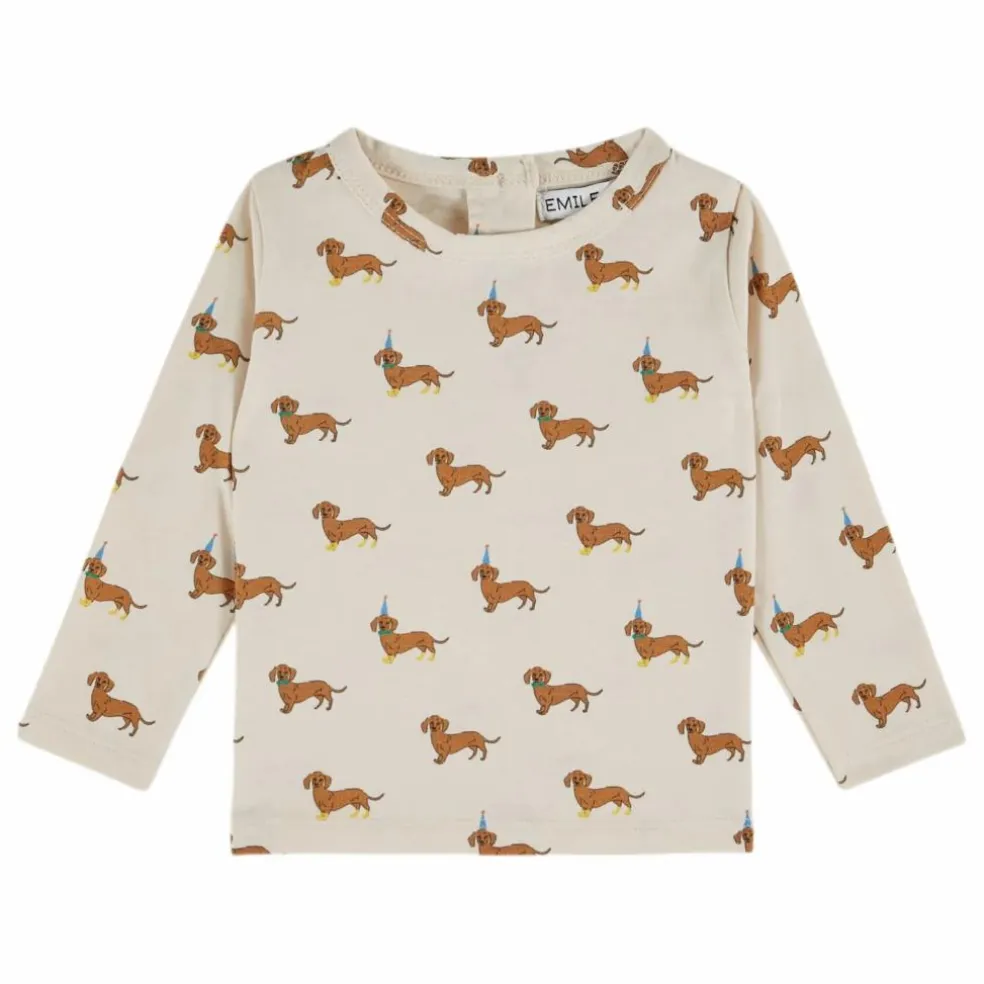 T-shirt Chiens Coton Bio | Ecru