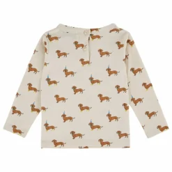 T-shirt Chiens Coton Bio | Ecru
