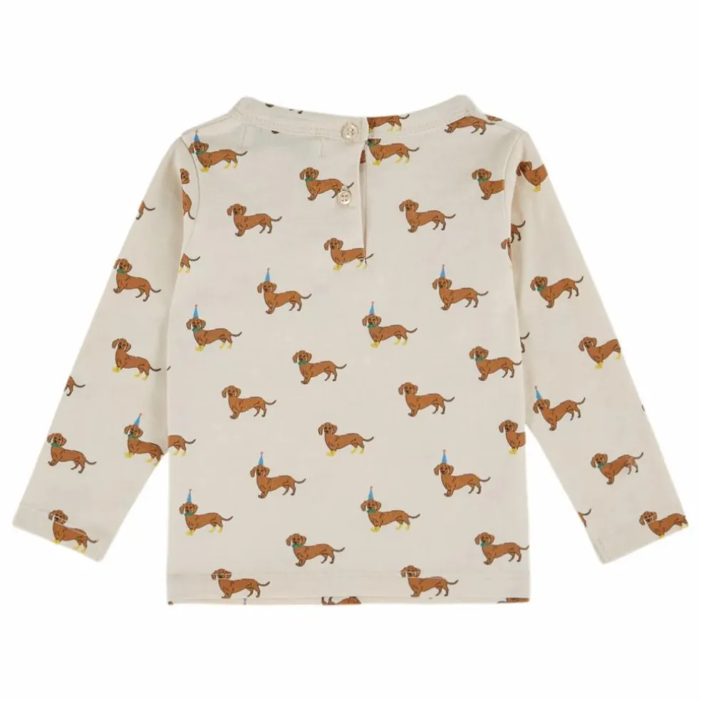 T-shirt Chiens Coton Bio | Ecru