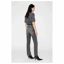 T-shirt Cohen Léopard Coton Bio | Gris