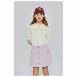 T-shirt Col Claudine Alba Coton Bio | Ecru