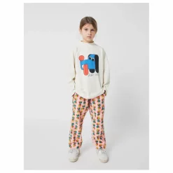T-shirt Col Montant Chien Coton Bio | Ecru