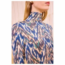 T-shirt Col Roulé Aurelia | Bleu