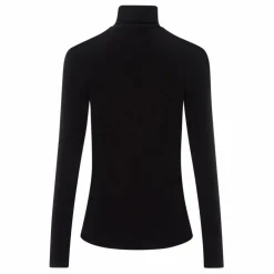 T-Shirt Col Roulé Coton Bio - Collection Femme | Noir