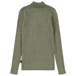 T-shirt Col Roulé Ginevra Coton Bio | Vert kaki