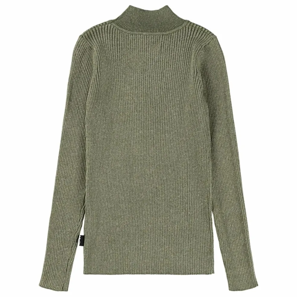 T-shirt Col Roulé Ginevra Coton Bio | Vert kaki