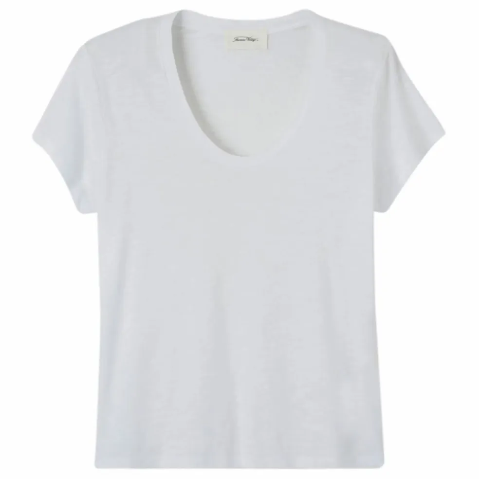 T-shirt Col U Jacksonville | Blanc