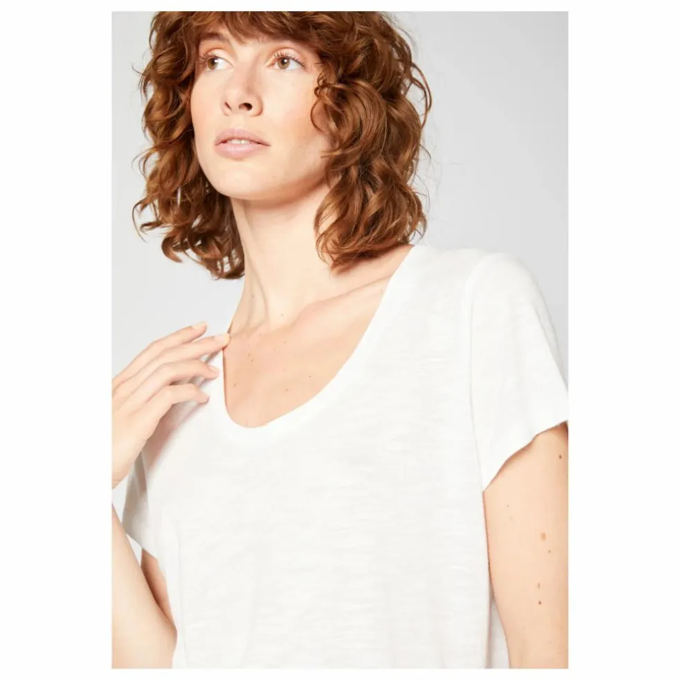 T-shirt Col U Jacksonville | Blanc