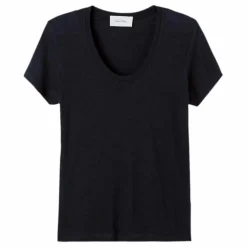 T-shirt Col U Jacksonville | Noir