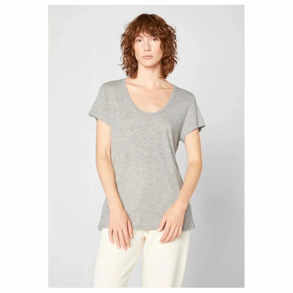 T-shirt Col U Jacksonville | Gris chiné