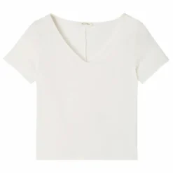 T-shirt Col V Aksun | Blanc