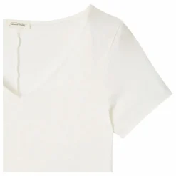 T-shirt Col V Aksun | Blanc