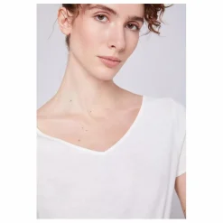 T-shirt Col V Aksun | Blanc