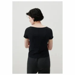 T-shirt Col V Aksun | Noir