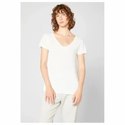 T-shirt Col V Jacksonville | Blanc