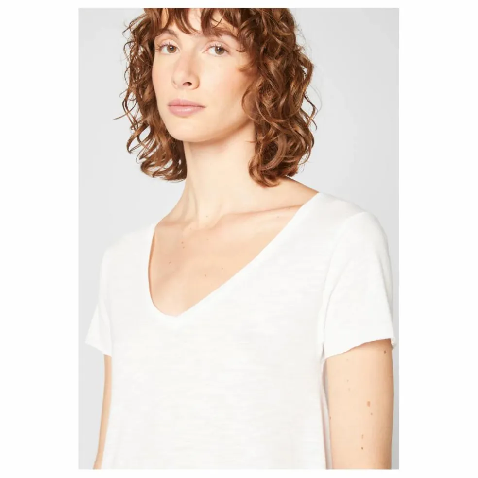 T-shirt Col V Jacksonville | Blanc