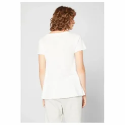T-shirt Col V Jacksonville | Blanc