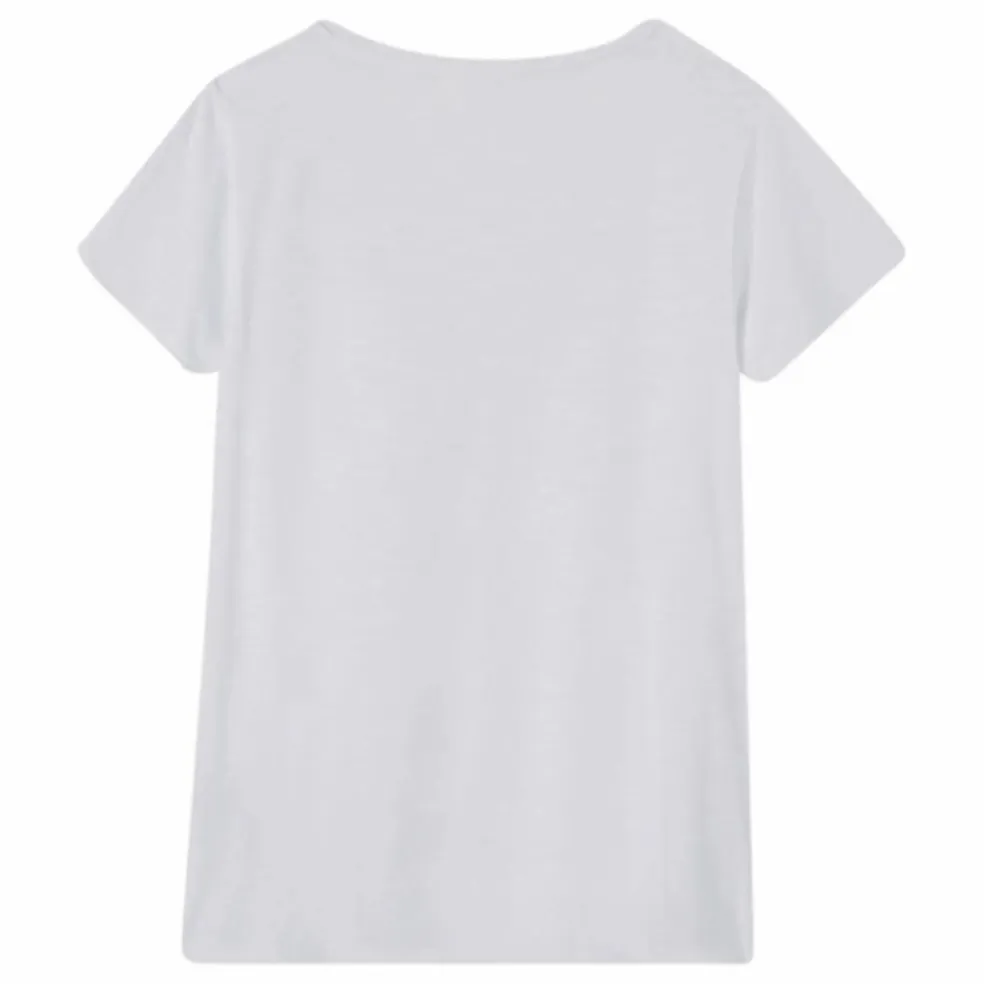 T-shirt Col V Jacksonville | Blanc