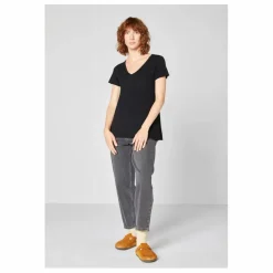T-shirt Col V Jacksonville | Noir