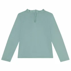 T-shirt Col Volants | Vert