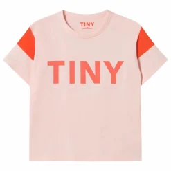 T-shirt Colorblock Coton Bio | Rose pâle