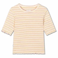 T-Shirt Cotelé Coton Bio | Ecru