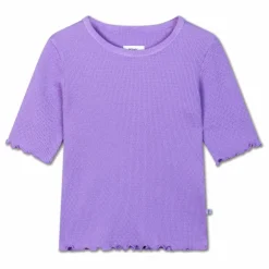 T-Shirt Cotelé Coton Bio | Lavande