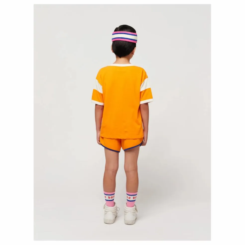 T-Shirt Coton Bio Bicolore | Orange