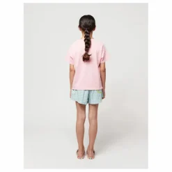 T-Shirt Coton Bio Feux d'Artifice | Rose
