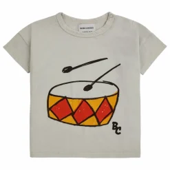 T-Shirt Coton Bio Tambour | Gris galet