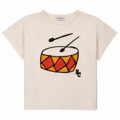 T-Shirt Coton Bio Tambour | Beige